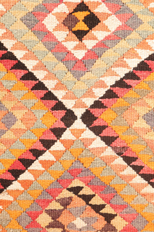 Kilim vintage de pasillo Herki kurdo de Iraq. 340x95 cms - Imagen 5