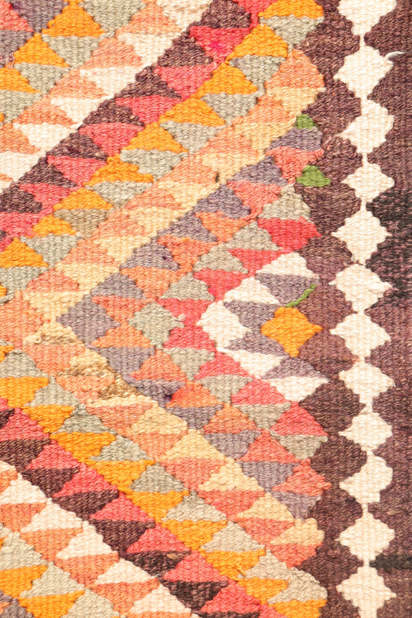 Kilim vintage de pasillo Herki kurdo de Iraq. 340x95 cms - Imagen 6