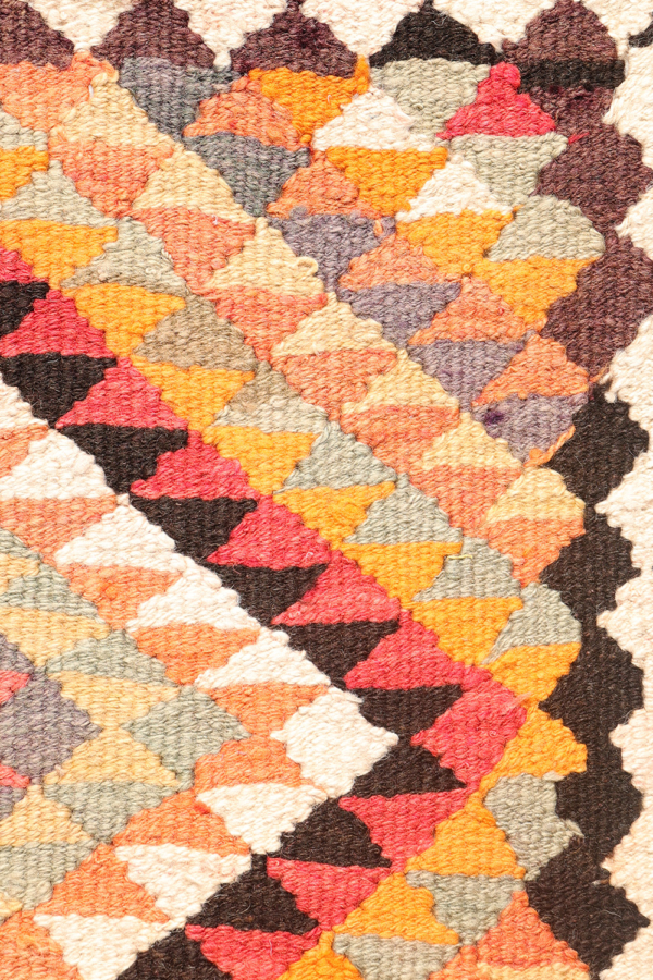 Kilim vintage de pasillo Herki kurdo de Iraq. 340x95 cms - Imagen 7