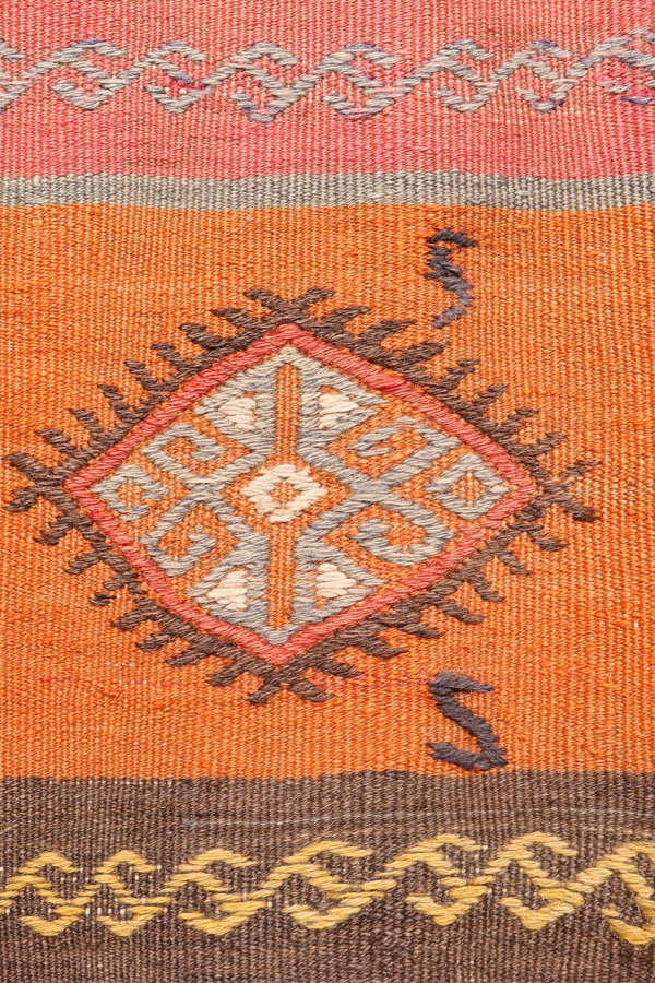 Semi-antique Corum kilim from Turkey. 230x155 cms - Image 7