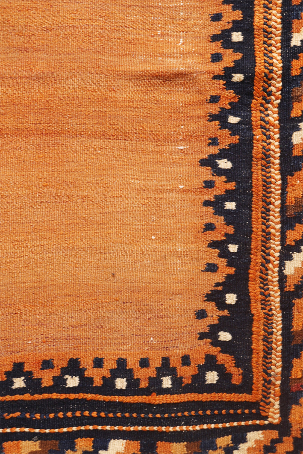 Semi-antique Afshar sofreh kilim from Iran. 115x115 cms - Image 4