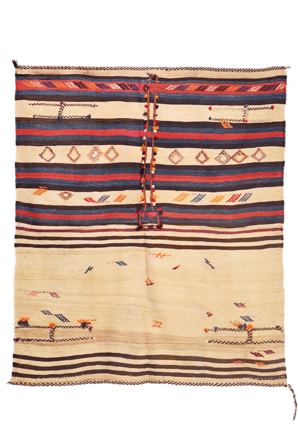 Semi-antique Qashqai kilim from Iran. 154x130 cms - Image 2