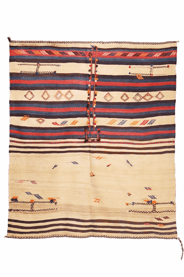 Semi-antique Qashqai kilim from Iran. 154x130 cms - Image 6