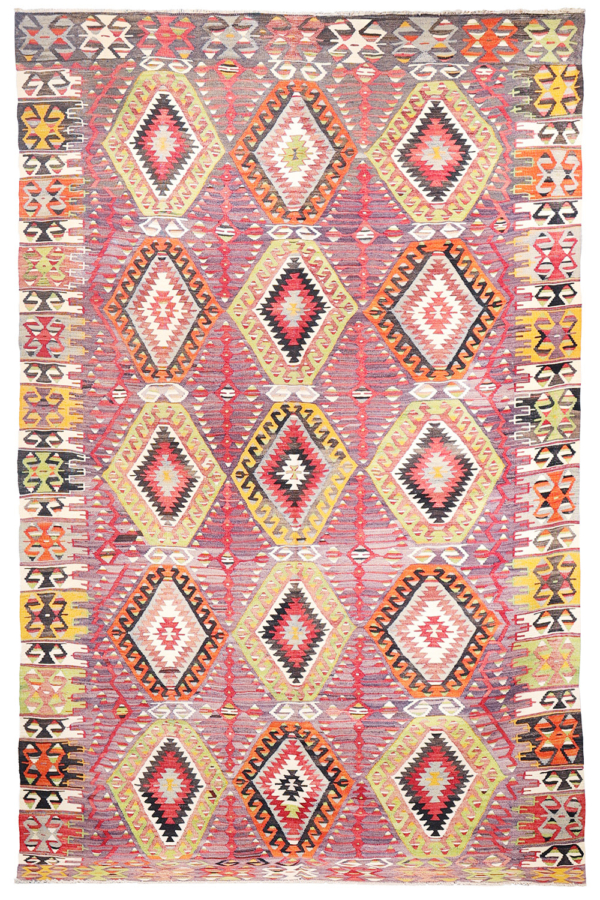 kilim vintage de Denizli, Turquía. 300x188 cms - Imagen 2
