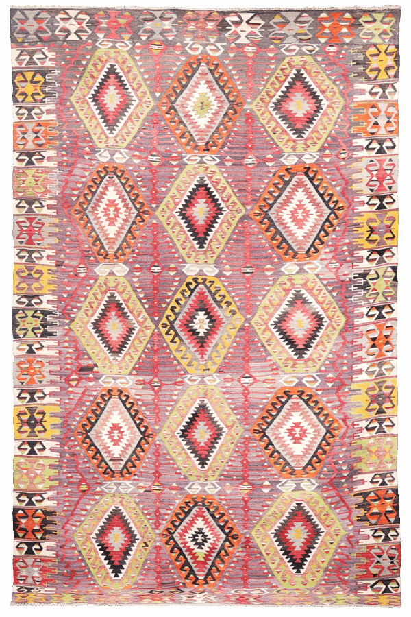 kilim vintage de Denizli, Turquía. 300x188 cms - Imagen 9