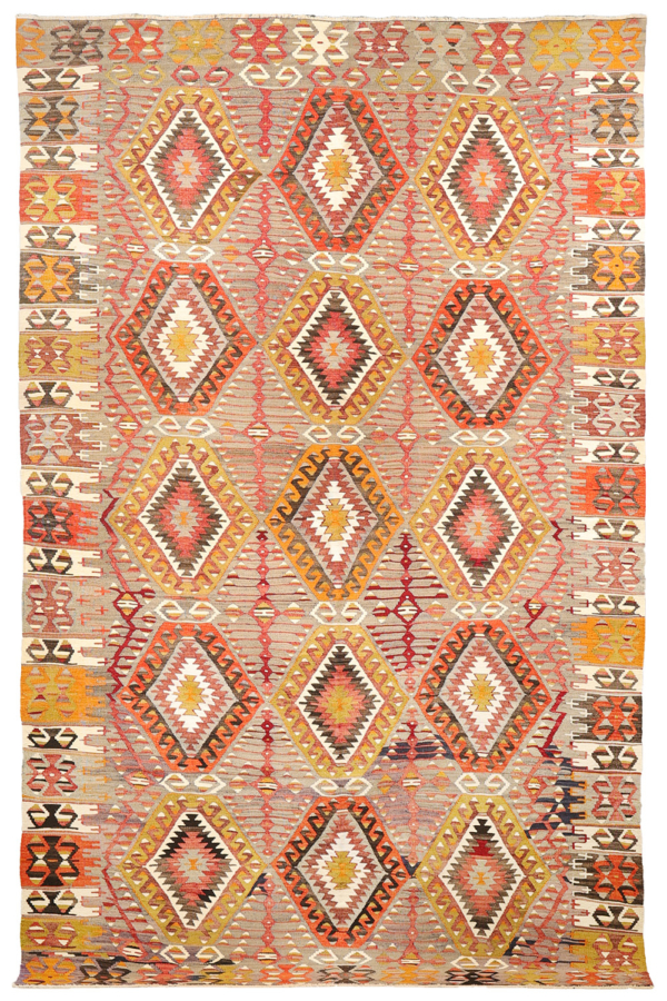 Kilim vintage de Denizli, Turquía. 300x182 cms - Imagen 2