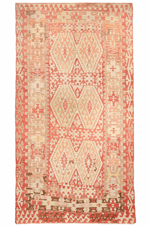 Semi-antique Esme kilim from Turkey. 280x155 cms - Image 12