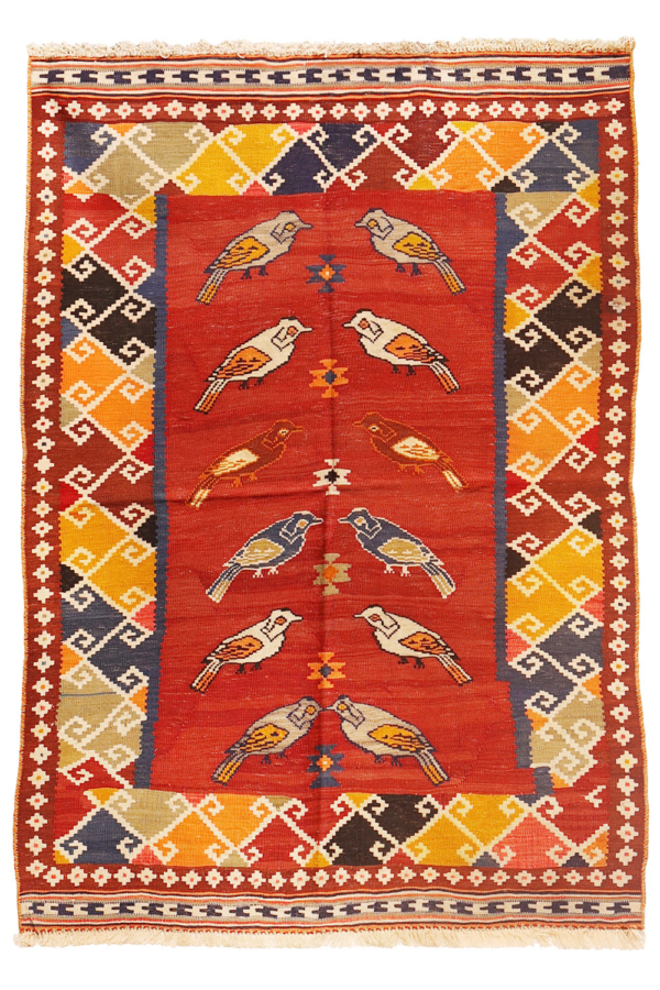 Vintage Qashqai kilim from Iran. 171x128 cms - Image 2