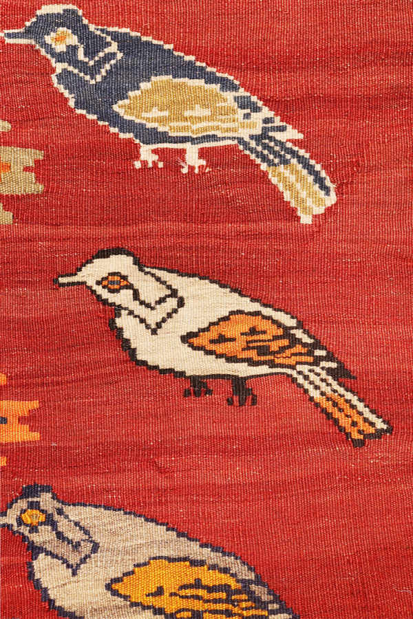 Vintage Qashqai kilim from Iran. 171x128 cms - Image 5