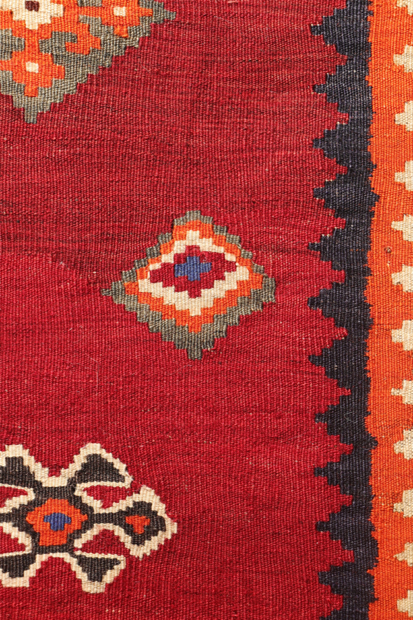 Kilim semi-antiguo Qashqai, Irán. 282x152 cms - Imagen 5