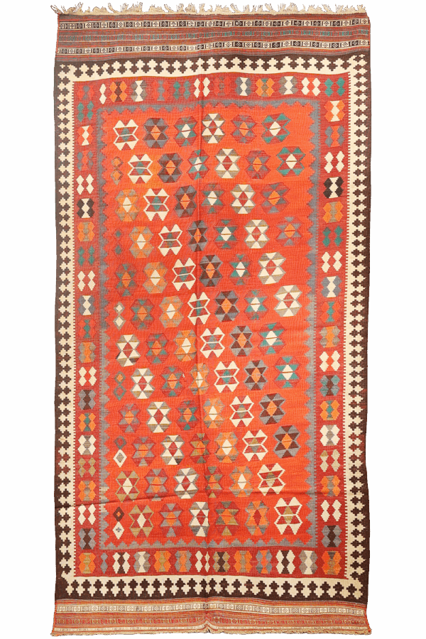 Kilim semi antiguo Qashqai, Irán. 296x157 cms - Imagen 10