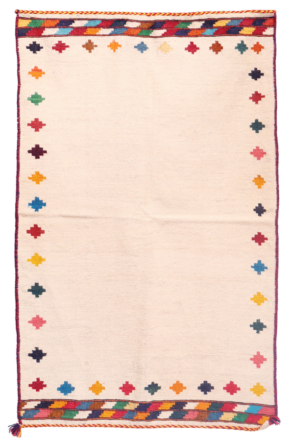 Vintage Qashqai sofreh kilim from Iran. 153x94 cms - Image 2