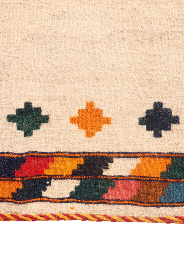 Vintage Qashqai sofreh kilim from Iran. 153x94 cms - Image 4