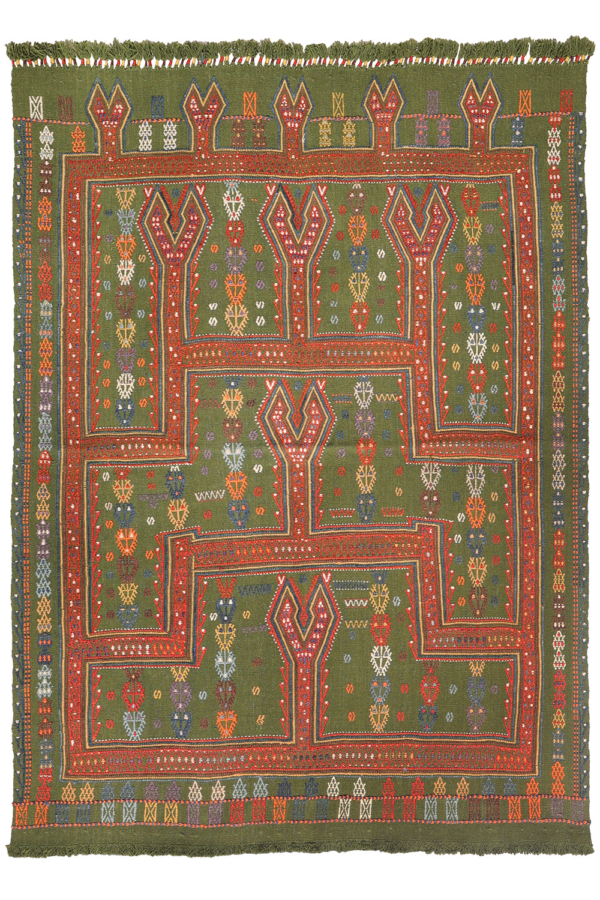 Vintage Obruk cicim kilim from Turkey. 174x130 cms - Image 2