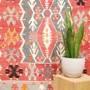 Vintage Esme kilim from Turkey. 177x117 cms