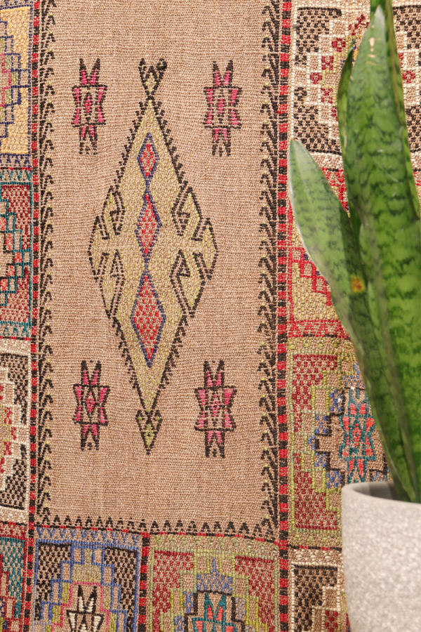 Semi-antique Obruk cicim kilim from Turkey. 175x122 cms - Image 3
