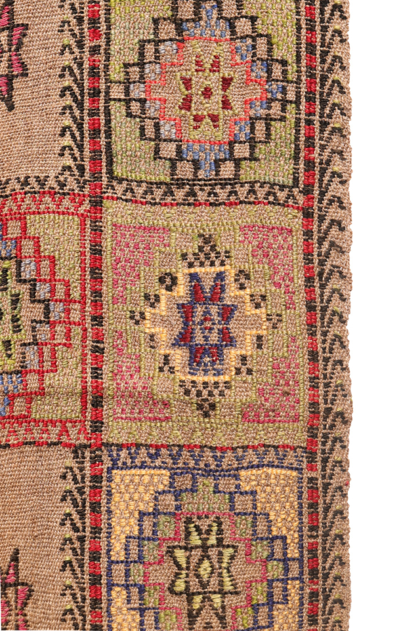 Semi-antique Obruk cicim kilim from Turkey. 175x122 cms - Image 7