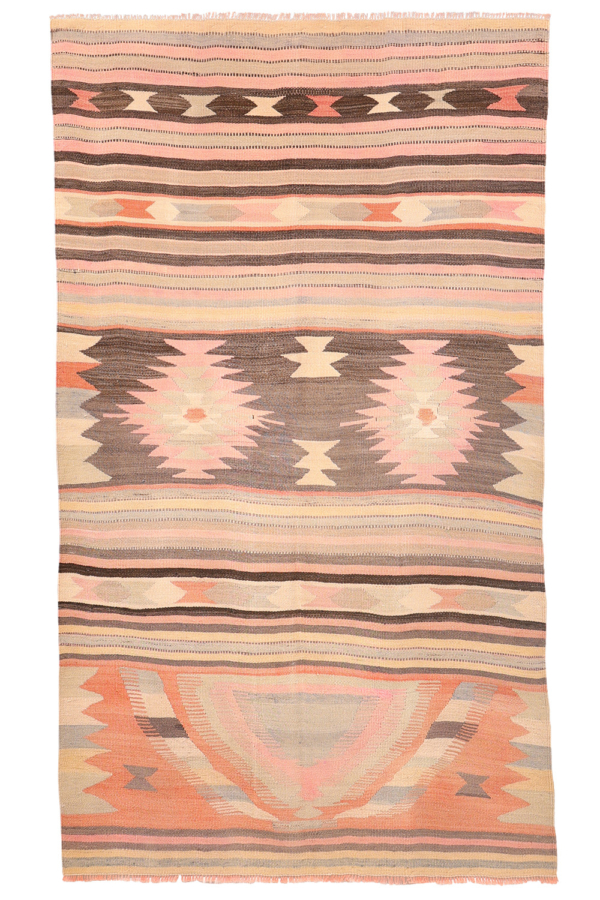 kilim vintage de oración de Aksehir, Turquía. 193x106 cms - Imagen 9