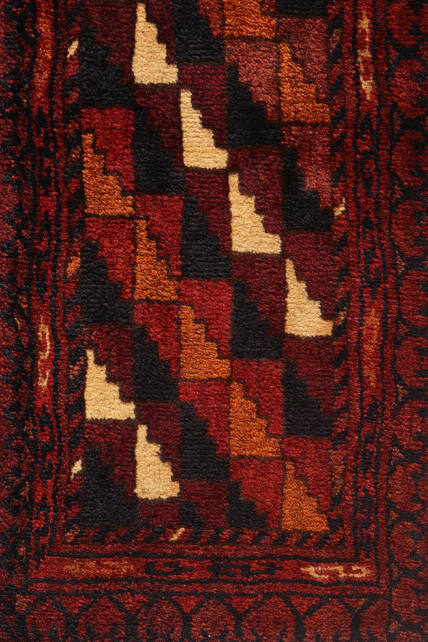 Semi-antique Turkman band from Afghanistan. 150x30 cms - Image 3