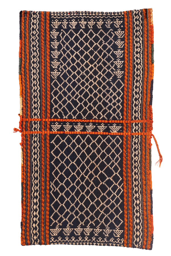 Semi-antique Qashqai saddlebag or khorjin from Iran. 89x51 - Image 2