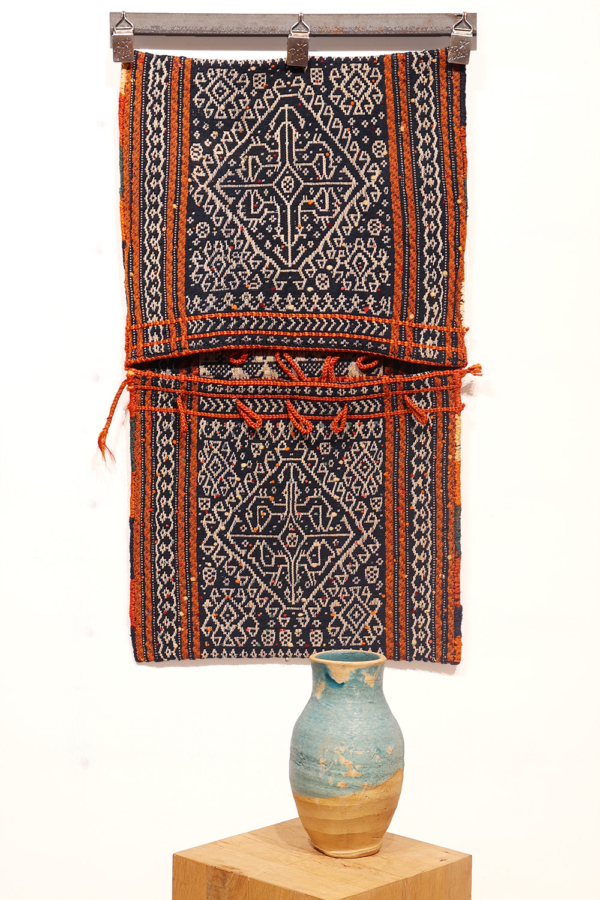 Semi-antique Qashqai saddlebag or khorjin from Iran. 89x51 - Image 3
