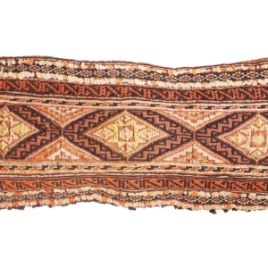 Almohadón o balisth antiguo Baluch, Afganistán. 72x29 cms