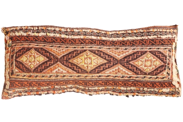 Almohadón o balisth antiguo Baluch, Afganistán. 72x29 cms