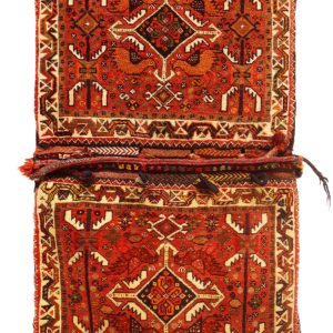 Alforja o Khorjin Qashqai semi antiguo, Irán.