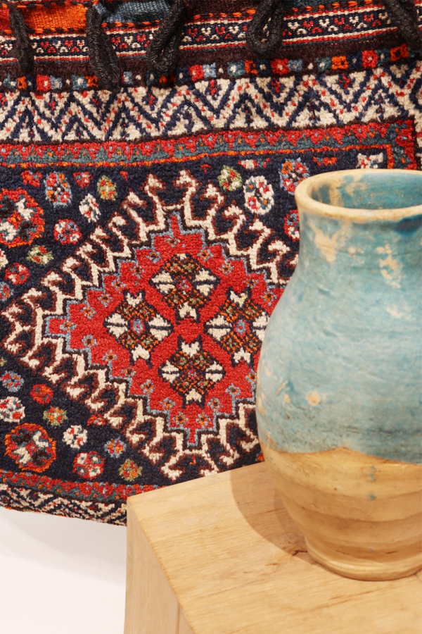Alforja o Khorjin antigua Luri, Irán. 110x58 cms - Imagen 4