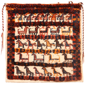 Bolso o chanteh antiguo Qashqai, Irán. 120x59 cms