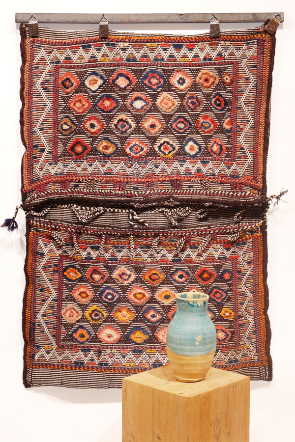 Alforja o khorjin semi antiguo Qashqai, Irán. 122x87 cms - Imagen 3