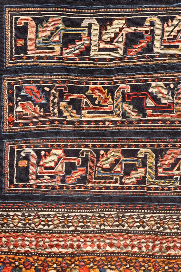 Manta para caballo o Jol antiguo Kashkuli, Irán. 160x132 cms - Imagen 3
