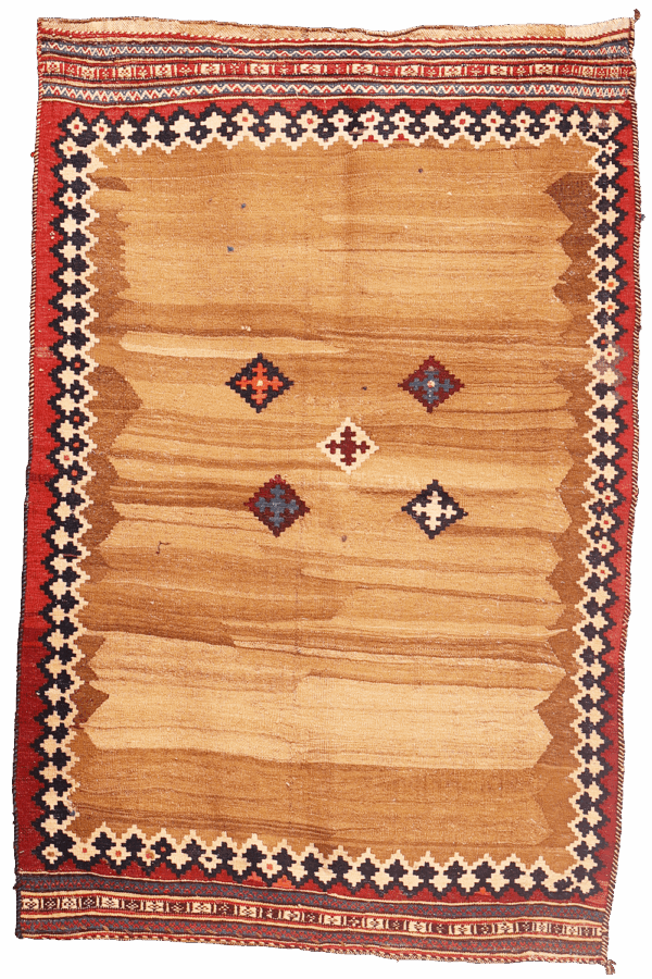 Kilim sofreh Qashqai antiguo, Irán. 150x106 cms - Imagen 6