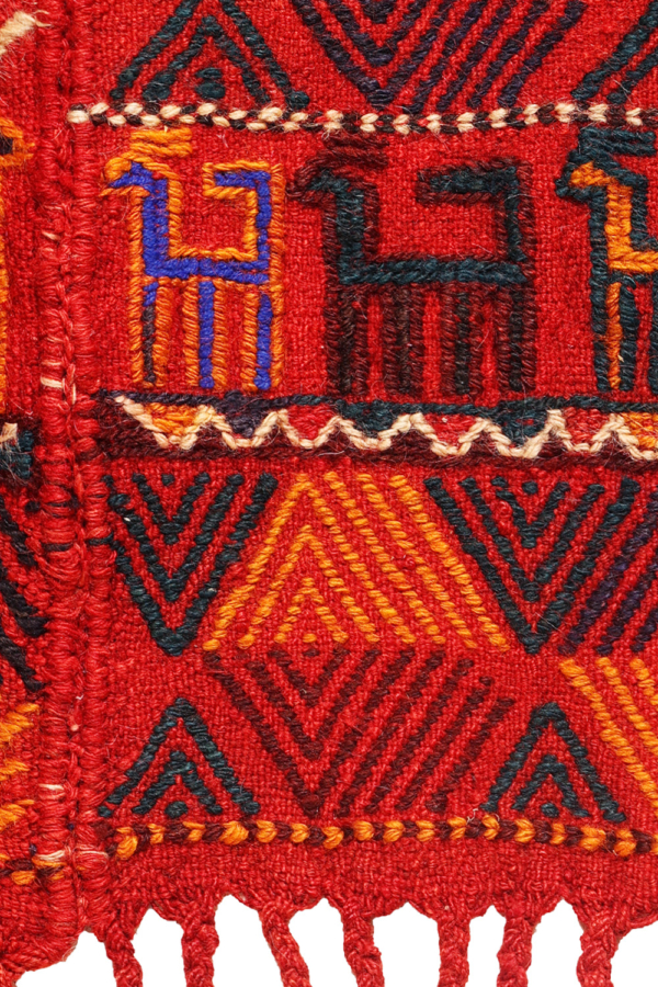 Kilim Shiraki vintage Árabe, Irán. 163x135 cms - Imagen 4