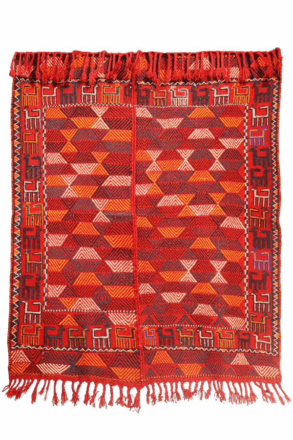 Kilim Shiraki vintage Árabe, Irán. 163x135 cms - Imagen 7