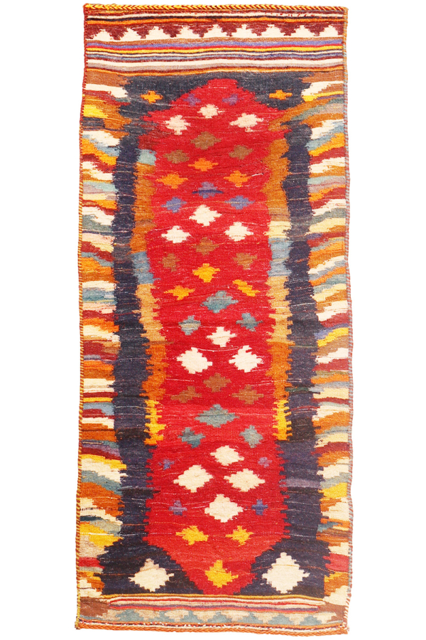 Vintage Qashqai kilim from Iran. 165x74 cms - Image 2