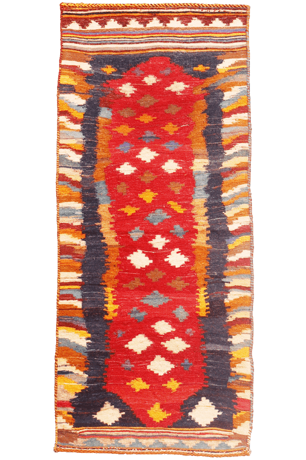 Vintage Qashqai kilim from Iran. 165x74 cms - Image 8