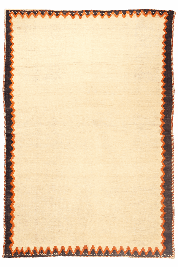 Vintage Qashqai sofreh kilim from Iran. 153x109 cms - Image 6