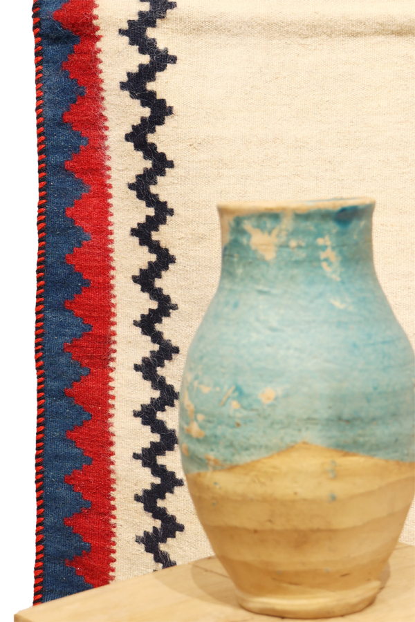 Kilim sofreh vintage Qashqai, Irán. 153x100 cms - Image 3
