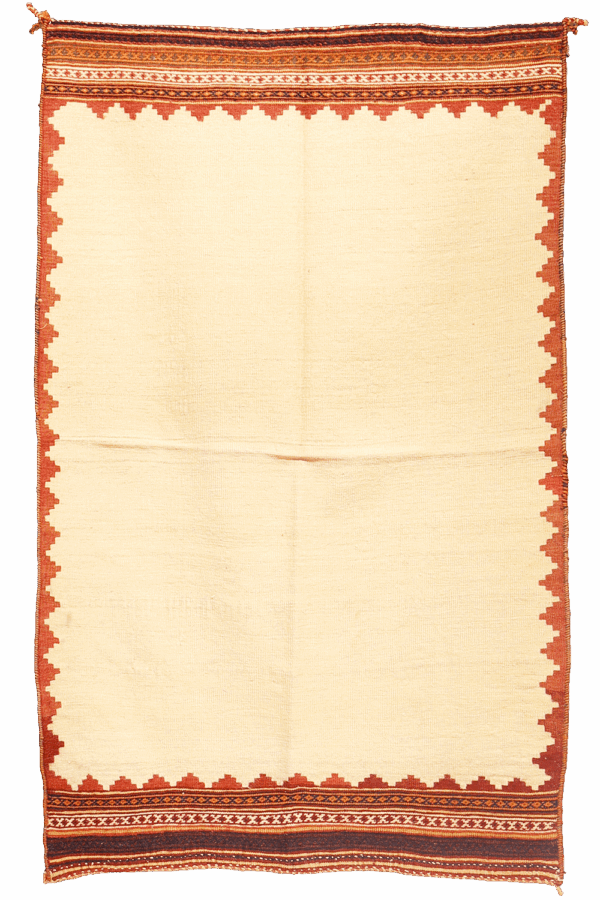 Vintage Qashqai sofreh kilim from Iran. 160x108 cms - Image 6