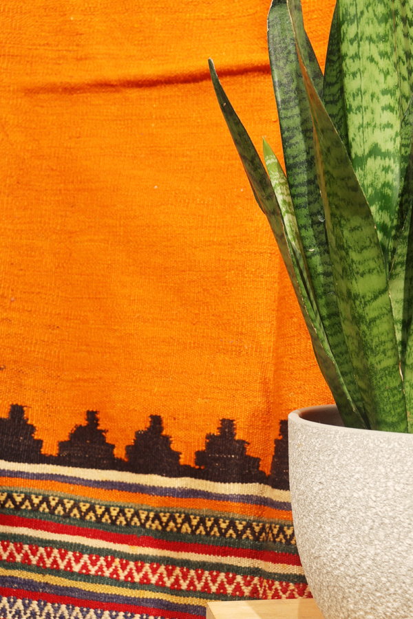 Vintage Qashqai kilim from Iran. 154x135 cms - Image 3