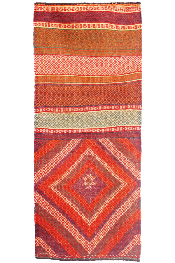 Vintage Qashqai kilim from Iran. 152×63 cms - Image 2
