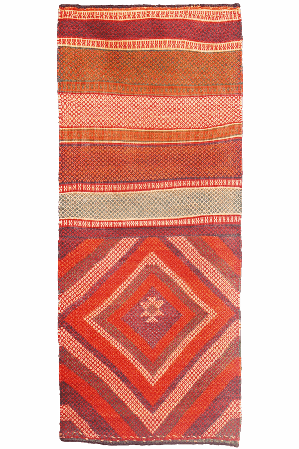 Vintage Qashqai kilim from Iran. 152×63 cms - Image 6