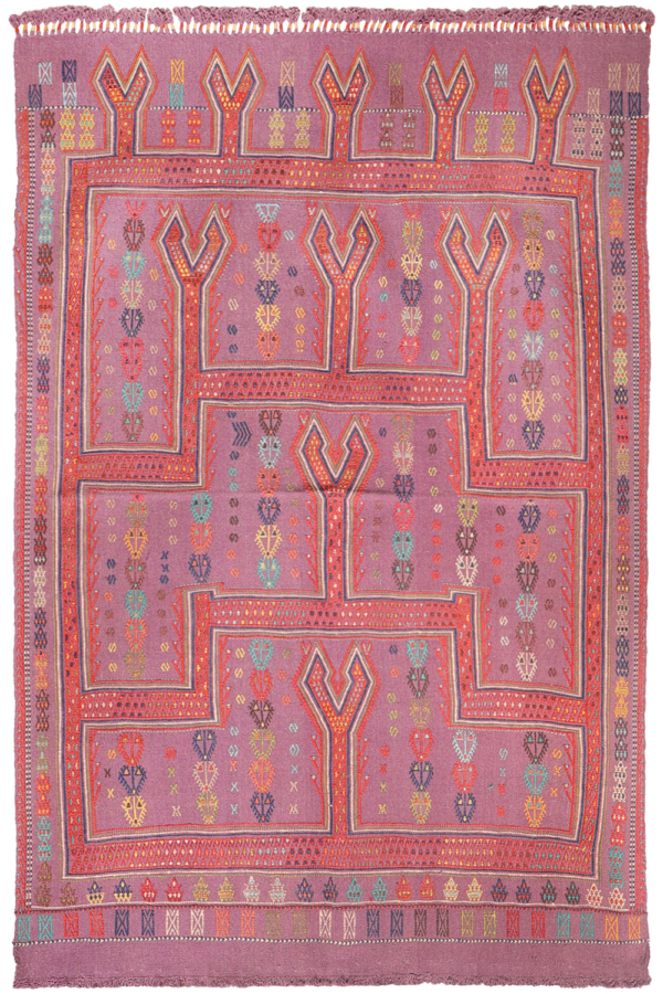 Vintage Obruk cicim kilim from Turkey. 196x130 cms - Image 2