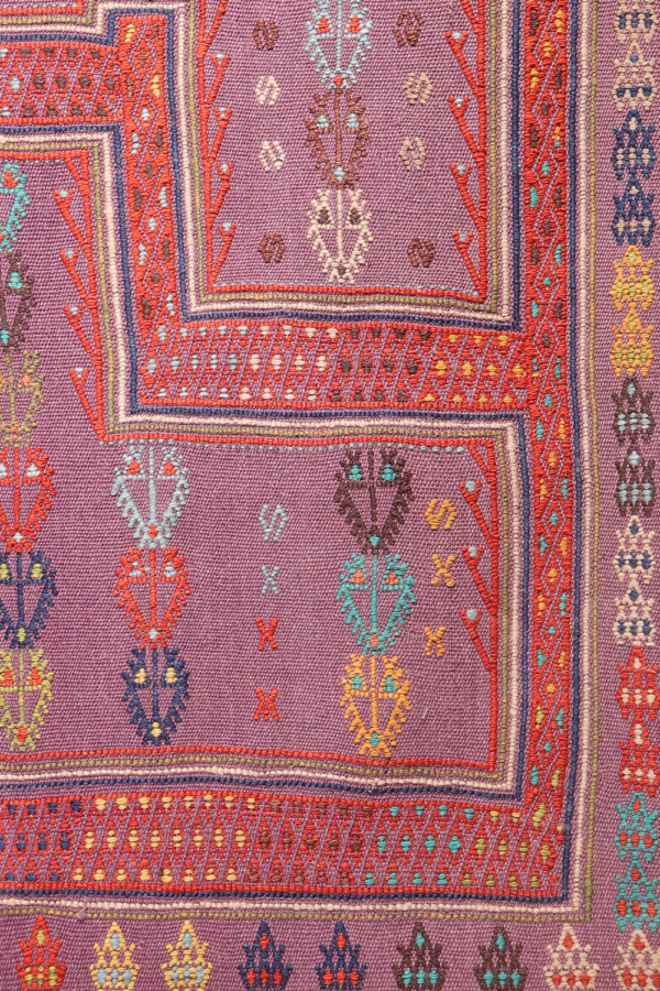 Vintage Obruk cicim kilim from Turkey. 196x130 cms - Image 5
