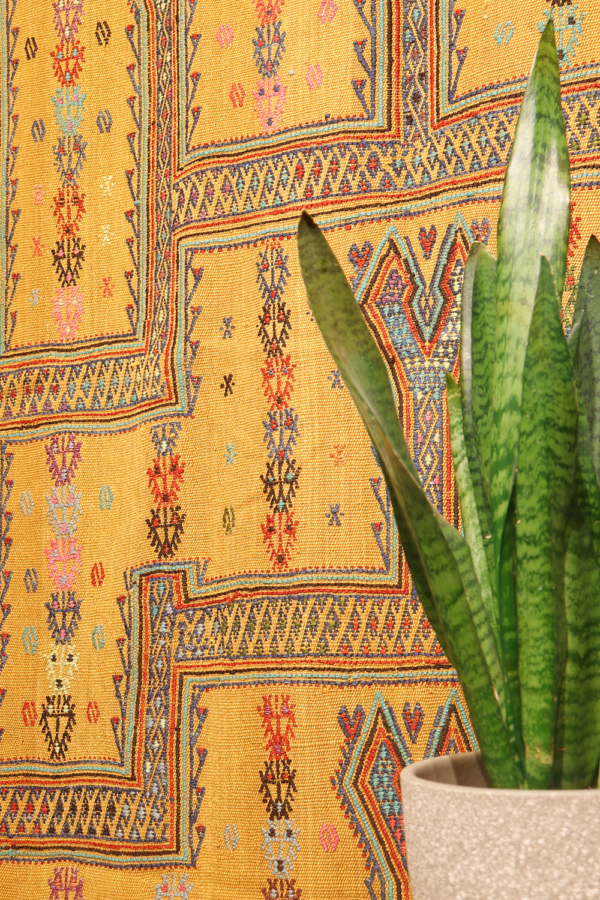 Vintage Obruk cicim kilim from Turkey. 182x131 cms - Image 3