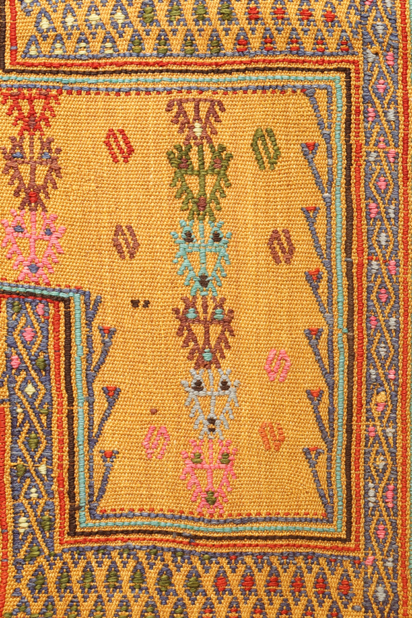 Vintage Obruk cicim kilim from Turkey. 182x131 cms - Image 5