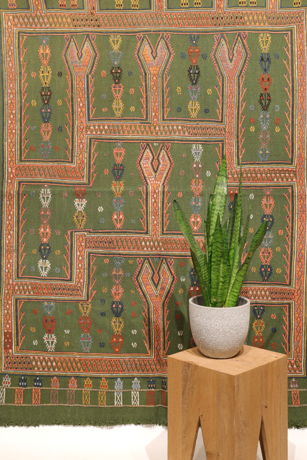 Vintage Obruk cicim kilim from Turkey. 174x133 cms - Image 5