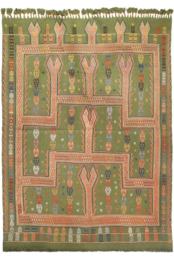 Vintage Obruk cicim kilim from Turkey. 174x133 cms - Image 2