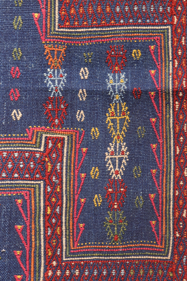 Vintage Obruk cicim kilim from Turkey. 186x129 cms - Image 5